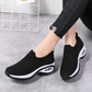 Damen Slip-On-Strick-Mesh-Laufschuhe