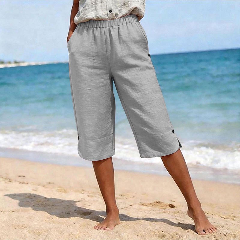 Damen atmungsaktive Sommer-Freizeit-Caprihosen