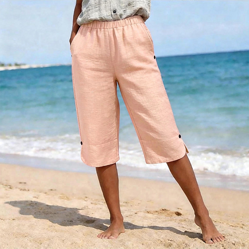 Damen atmungsaktive Sommer-Freizeit-Caprihosen