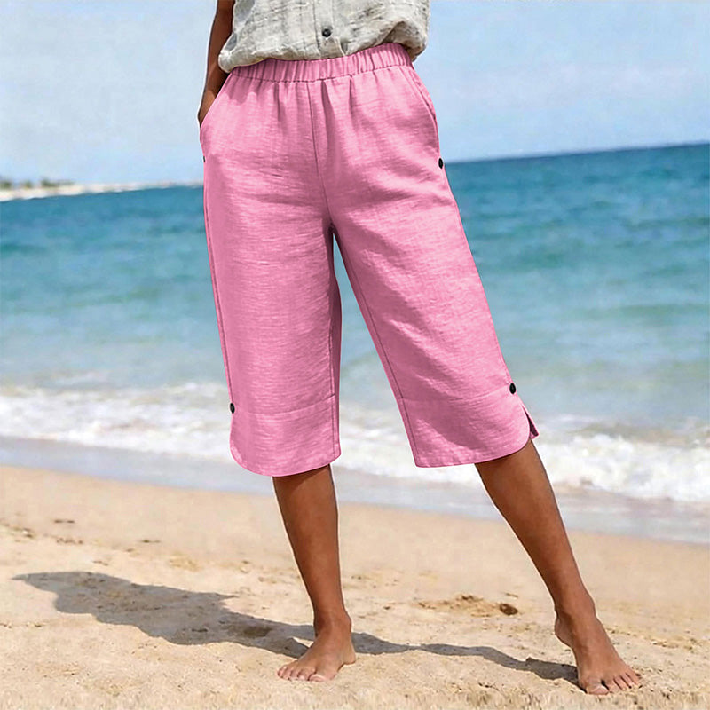 Damen atmungsaktive Sommer-Freizeit-Caprihosen