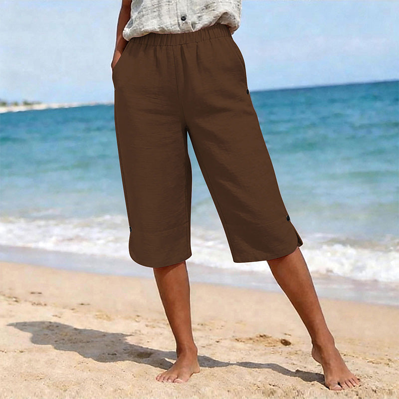 Damen atmungsaktive Sommer-Freizeit-Caprihosen