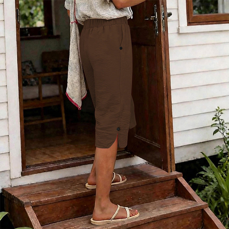 Damen atmungsaktive Sommer-Freizeit-Caprihosen