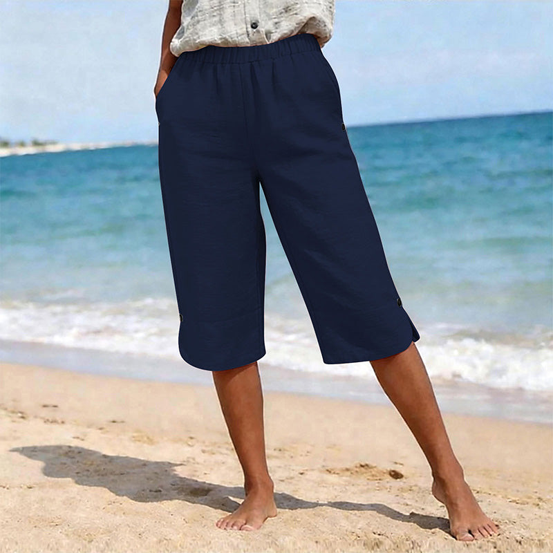 Damen atmungsaktive Sommer-Freizeit-Caprihosen