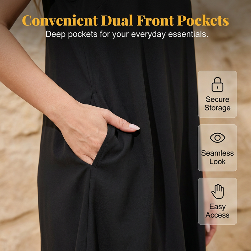 Damen lässiges ärmelloses Rüschenkleid