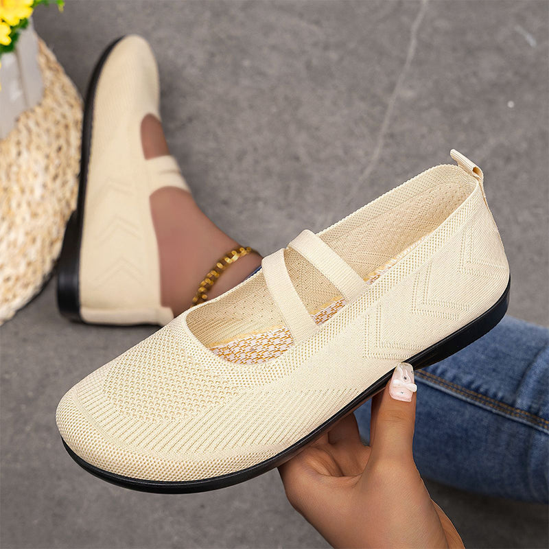 Damen Slip-On Atmungsaktive Flyknit Schuhe