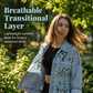 🔥 Locker sitzende Damenjeansjacke mit Blumenmuster und Spitzen-Patchwork – verspielter Boho-Look, bequem & einzigartig – perfekt für Alltag, Ausflüge & Layering