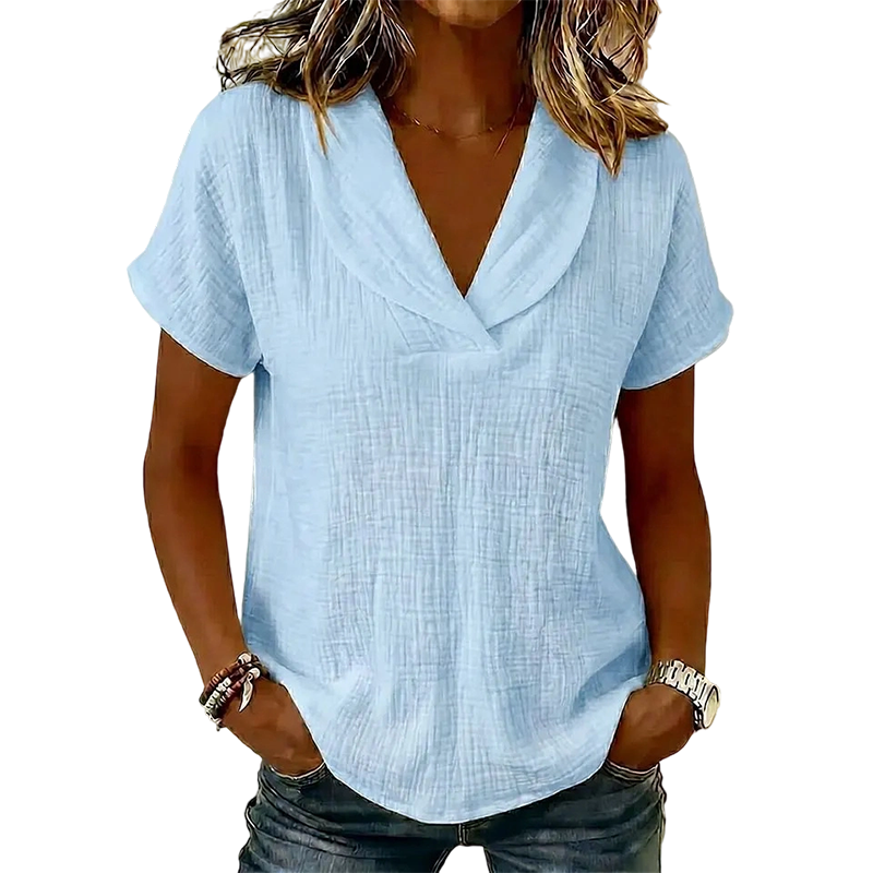 👕 Damen Loose Fit Knit Tee – luftig, bequem & vielseitig – perfekt für Alltag, Büro & Freizeit