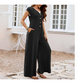 Damen locker sitzender Weitbein-Jumpsuit