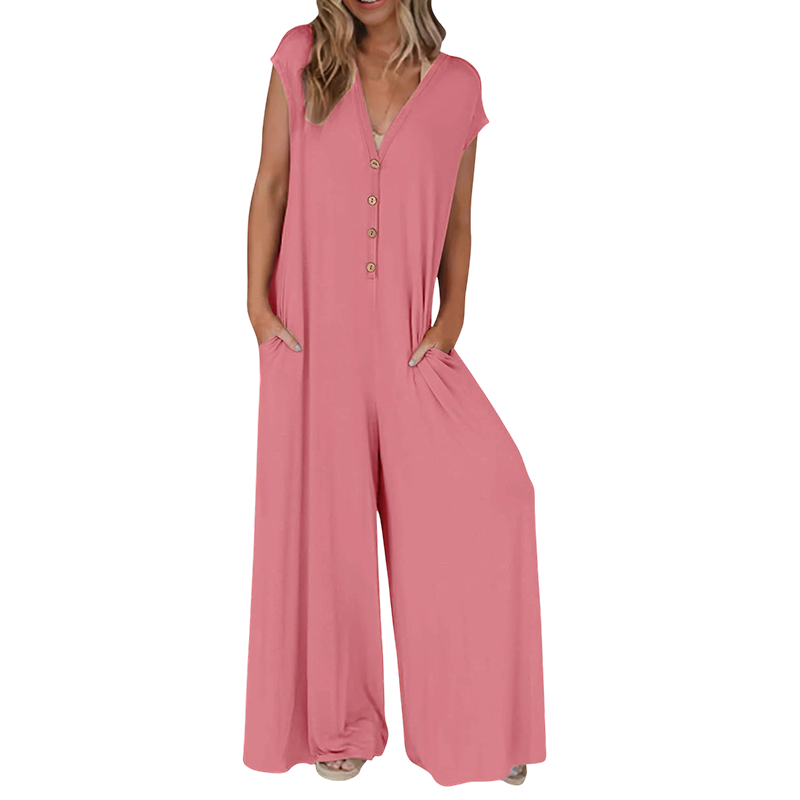 Damen locker sitzender Weitbein-Jumpsuit