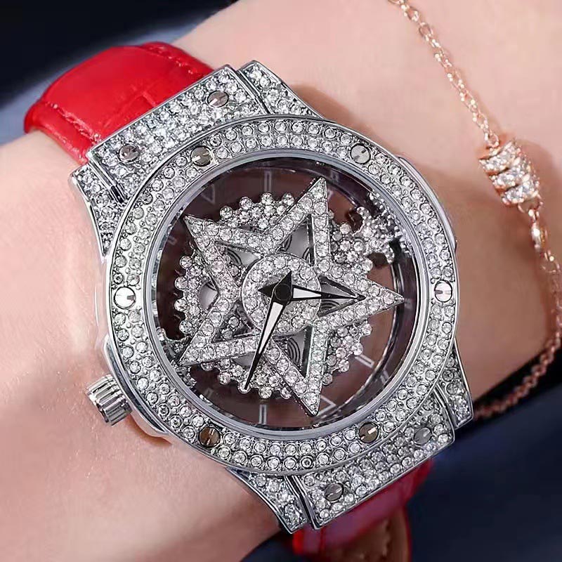 ⌚ ✨ Modische Damenuhr mit Rhinestone-Zifferblatt – Eleganter Stil, funkelnder Look & zeitloses Accessoire 🌟