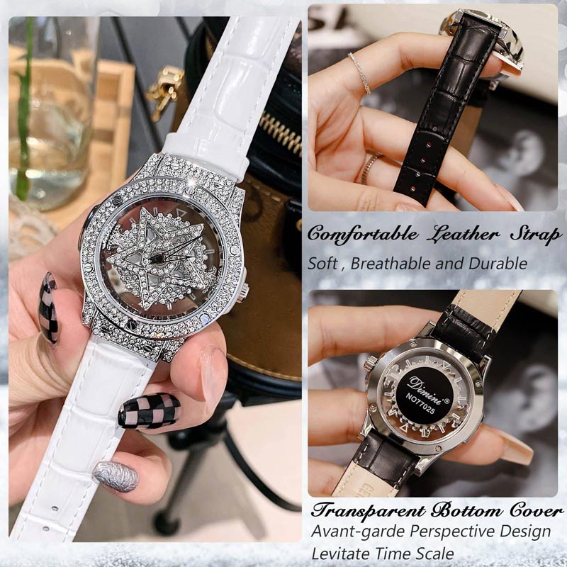 ⌚ ✨ Modische Damenuhr mit Rhinestone-Zifferblatt – Eleganter Stil, funkelnder Look & zeitloses Accessoire 🌟