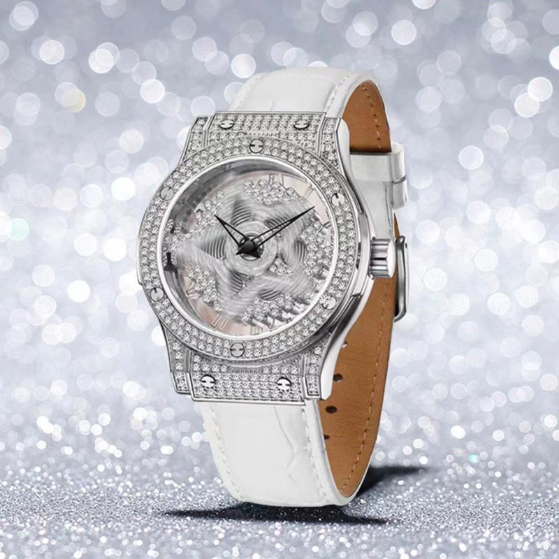⌚ ✨ Modische Damenuhr mit Rhinestone-Zifferblatt – Eleganter Stil, funkelnder Look & zeitloses Accessoire 🌟