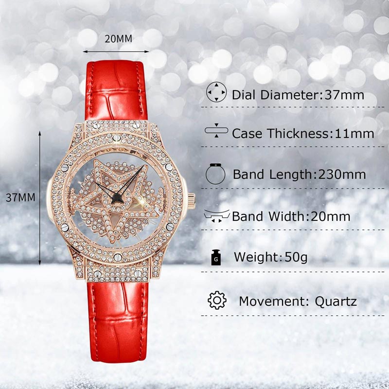 ⌚ ✨ Modische Damenuhr mit Rhinestone-Zifferblatt – Eleganter Stil, funkelnder Look & zeitloses Accessoire 🌟