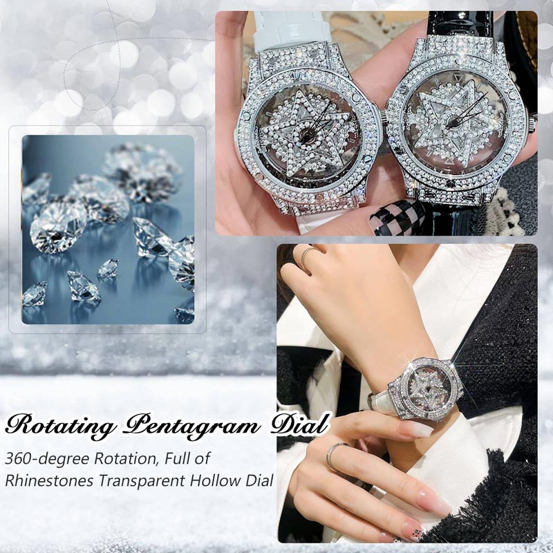 ⌚ ✨ Modische Damenuhr mit Rhinestone-Zifferblatt – Eleganter Stil, funkelnder Look & zeitloses Accessoire 🌟