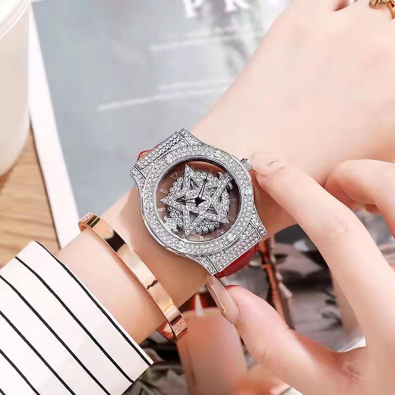 ⌚ ✨ Modische Damenuhr mit Rhinestone-Zifferblatt – Eleganter Stil, funkelnder Look & zeitloses Accessoire 🌟