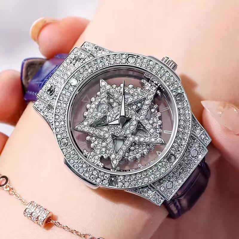 ⌚ ✨ Modische Damenuhr mit Rhinestone-Zifferblatt – Eleganter Stil, funkelnder Look & zeitloses Accessoire 🌟