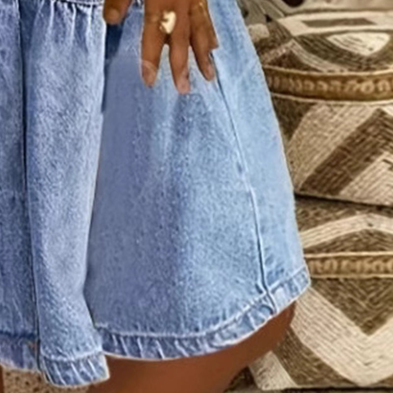 ⌛50 % Rabatt am letzten Tag-Elegantes Sommer-Jeanskleid für Damen