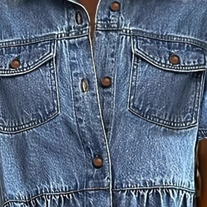 ⌛50 % Rabatt am letzten Tag-Elegantes Sommer-Jeanskleid für Damen