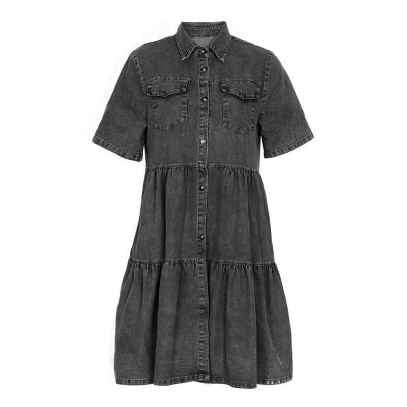 ⌛50 % Rabatt am letzten Tag-Elegantes Sommer-Jeanskleid für Damen
