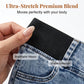 Damen hochtaillierte Denim-Caprihosen mit elastischem Bund – verkürzte Jeans