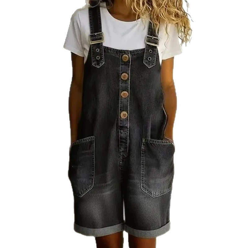 ✨Lässiger Jeans-Strampler für Damen