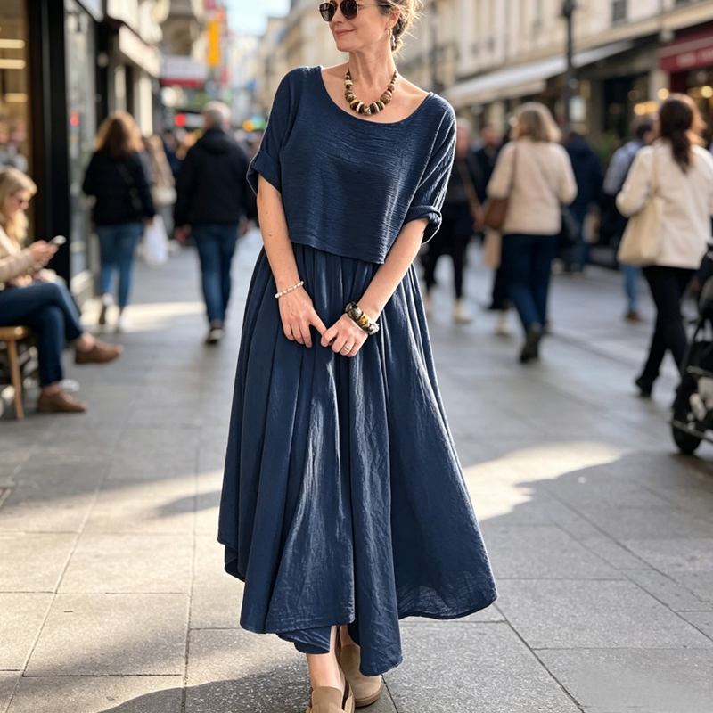 📊 Über 200.000 Verkäufe – Dankeschön mit 50% Rabatt! Neu eingetroffen💙Lässiges zweiteiliges Sommer-Rock-Set✨