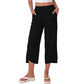 Damen lässige, locker sitzende weite Crop-Hosen