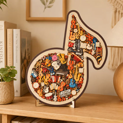 🔥Heißer Sale: 50 % Rabatt – nur 19.99 €⏰ Holzpuzzle mit Notenmotiven – aus umweltfreundlichem Material, wunderschönes Deko-Stück. Tolles Geschenk für Musiker und Puzzle-Fans! 🧩💚🌟陆