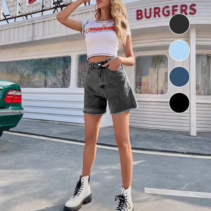 🩳 50% RABATT! ⏰ Neue Damen-Denim-Shorts – Hohe Taille & lockere Passform – Figurschmeichelnd & vielseitig – perfekt für Sommer, Strand oder Alltag ☀️✨