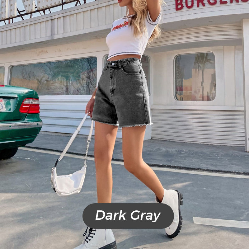 🩳 50% RABATT! ⏰ Neue Damen-Denim-Shorts – Hohe Taille & lockere Passform – Figurschmeichelnd & vielseitig – perfekt für Sommer, Strand oder Alltag ☀️✨