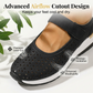 Damen atmungsaktive Plateauschuhe mit Cutout
