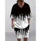 👕☀️2-teiliges Set aus Freizeit-Oberteil und Shorts für Herren – Lässiger Komfort und Stil 🔥