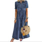 👗✨Vintage-Jeans-Maxikleid für Damen – Lässiger Chic für jeden Tag🔥