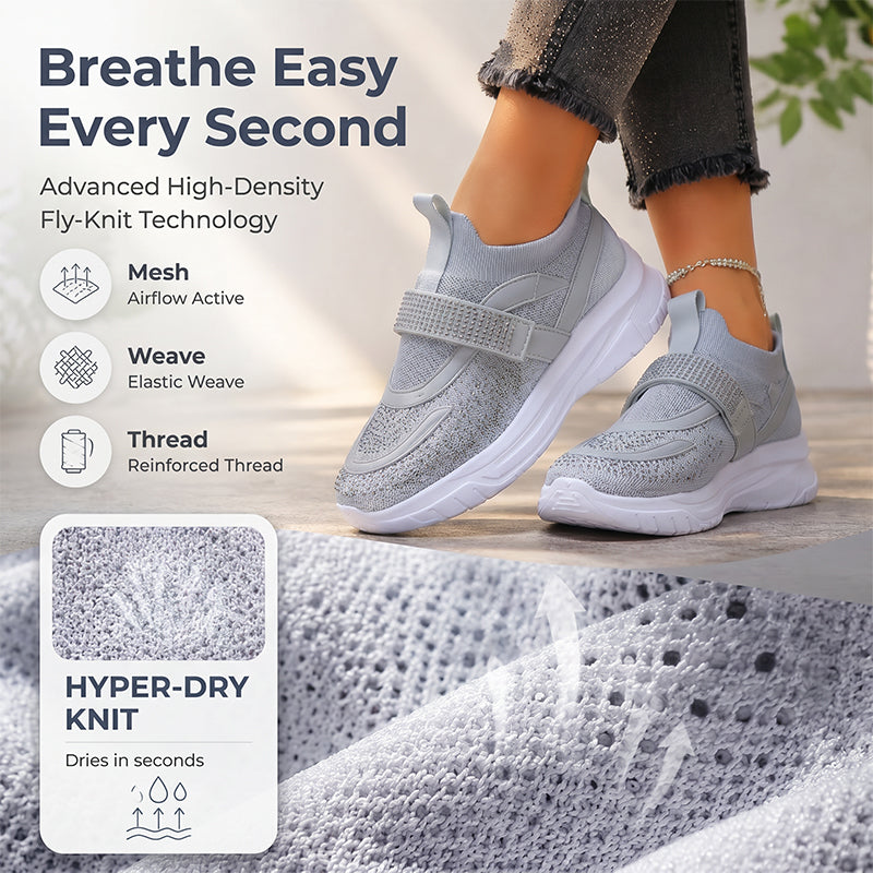 Atmungsaktive Mesh-Sneaker für Damen im Freizeitstil
