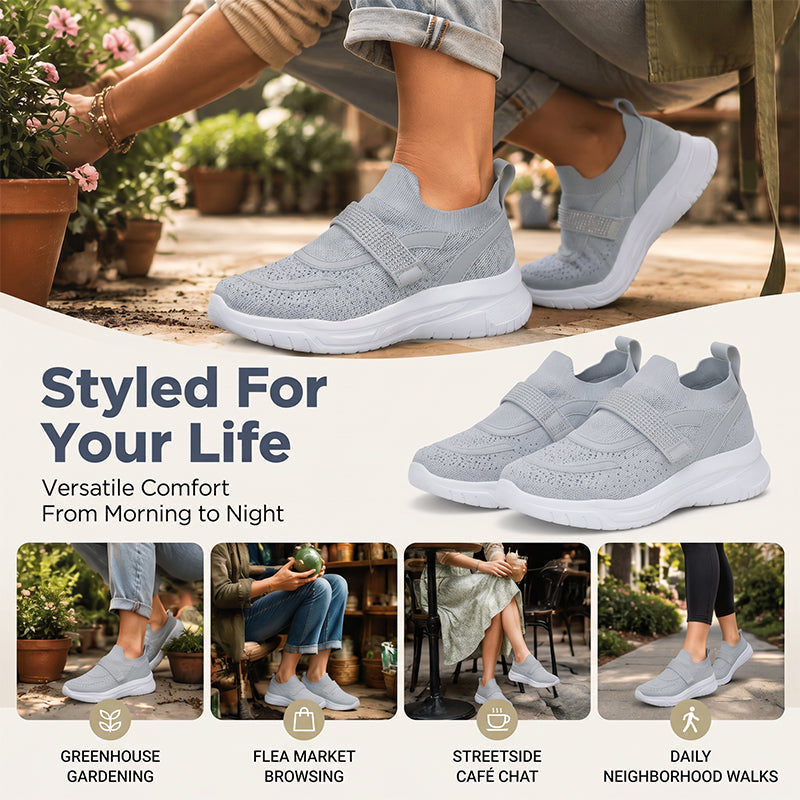 Atmungsaktive Mesh-Sneaker für Damen im Freizeitstil