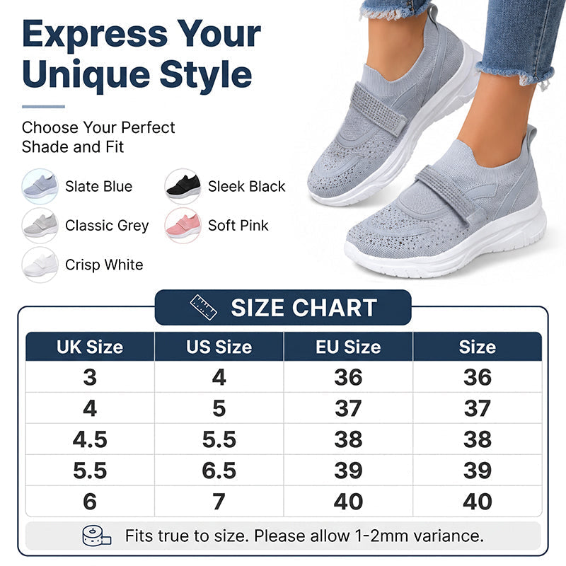 Atmungsaktive Mesh-Sneaker für Damen im Freizeitstil