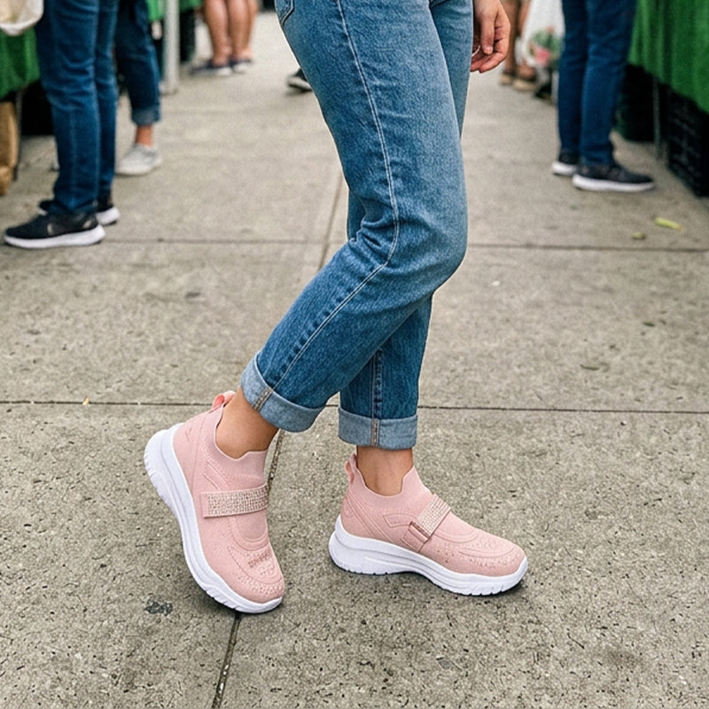 Atmungsaktive Mesh-Sneaker für Damen im Freizeitstil