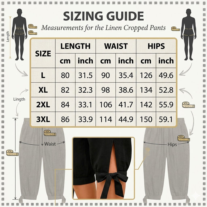Caprihose für Damen mit elastischem Bund im Freizeitstil