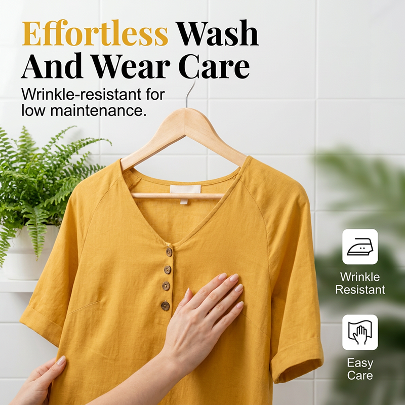 Sommerkleid für Damen mit V-Ausschnitt und lockerer Passform