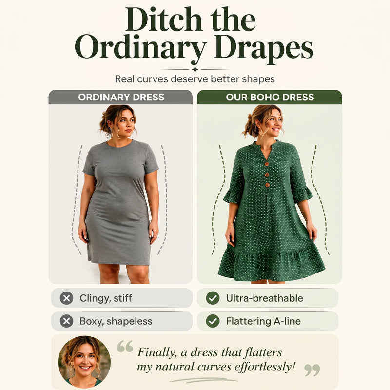 👗Sommerkleid für Damen mit Polka-Dots und Rüschenärmeln – mühelos schick und figurschmeichelnd ✨