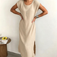 ⏰ Countdown läuft – 50% nur noch 3 Tage! Ärmelloses Sommerkleid mit Seitenschlitz für Damen
