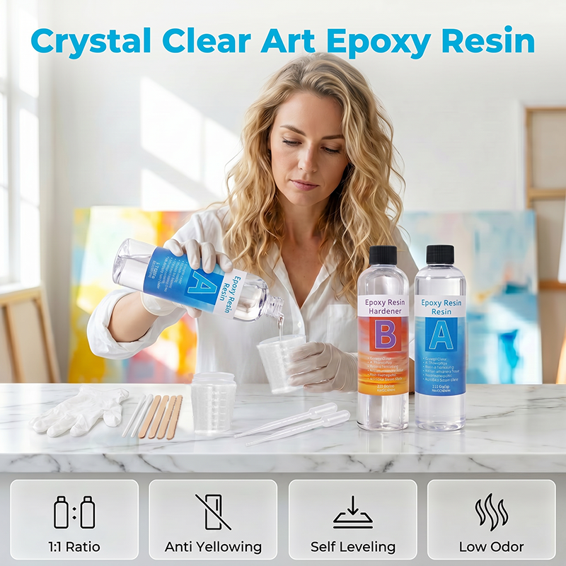 Kristallklares Epoxyharz Kit