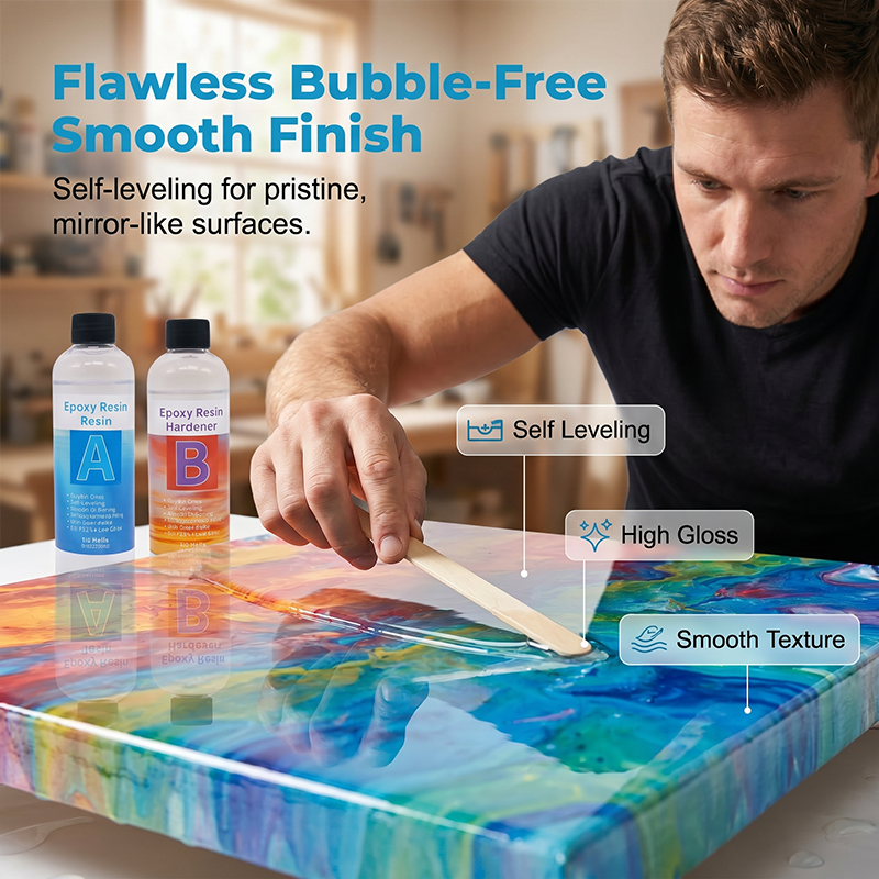 Kristallklares Epoxyharz Kit