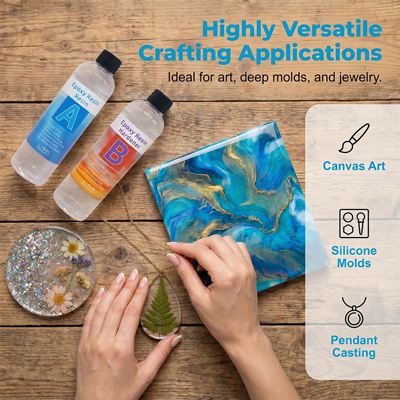 Kristallklares Epoxyharz Kit