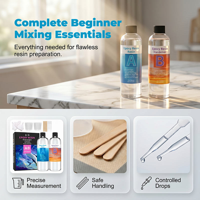 Kristallklares Epoxyharz Kit
