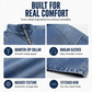 ⌛ Nur solange Vorrat reicht – danach regulärer Preis! Vintage-Denim-T-Shirt mit halbem Reißverschluss für Herren