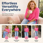 Set aus locker sitzendem Damenoberteil und Hose mit Leopardenmuster