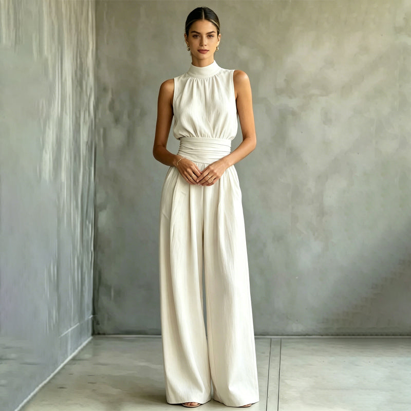 ✨Ärmelloser, weit geschnittener Jumpsuit mit Neckholder