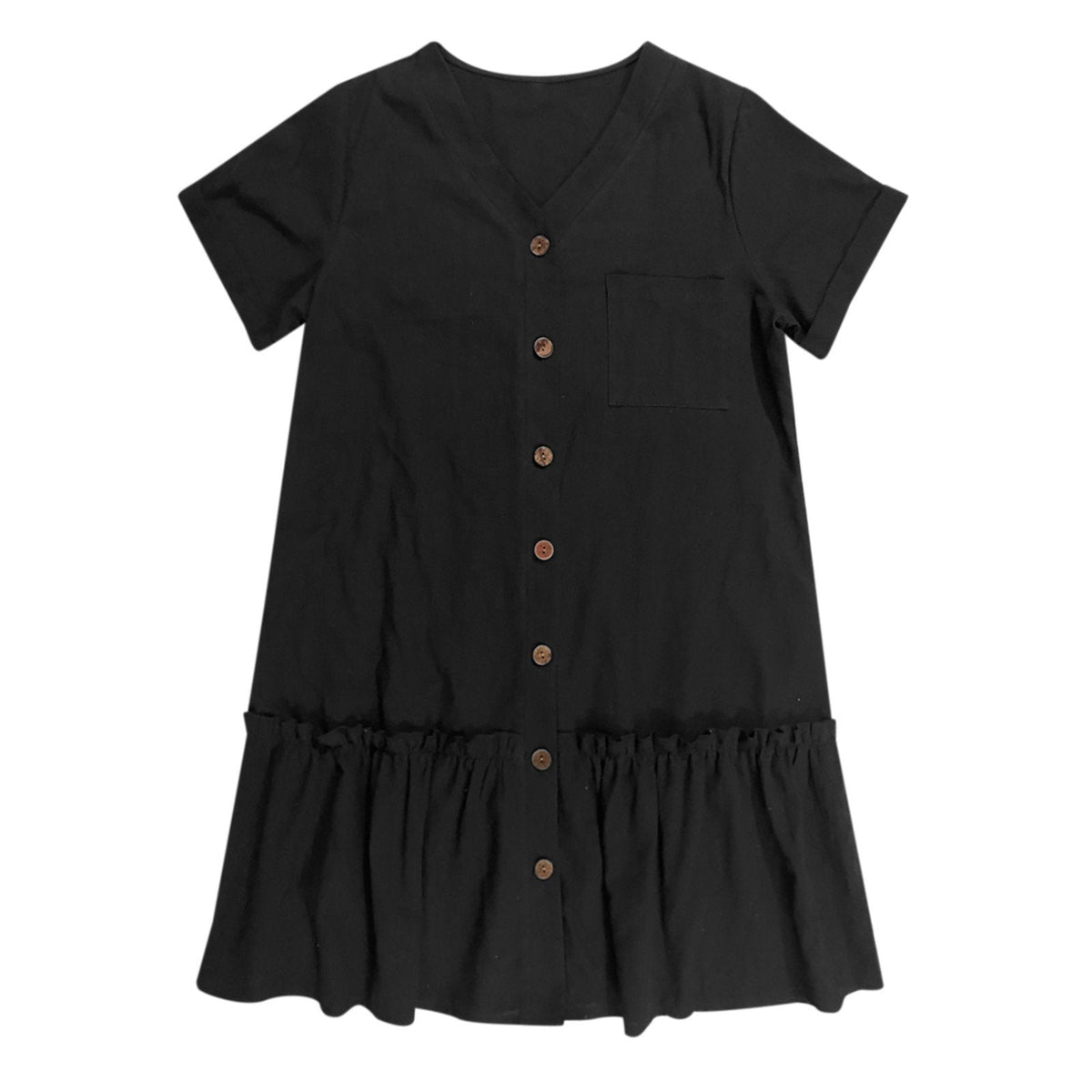 ⌛Zeitlich begrenztes Angebot – Lässiges Kleid aus Baumwoll-Leinen-Mischgewebe