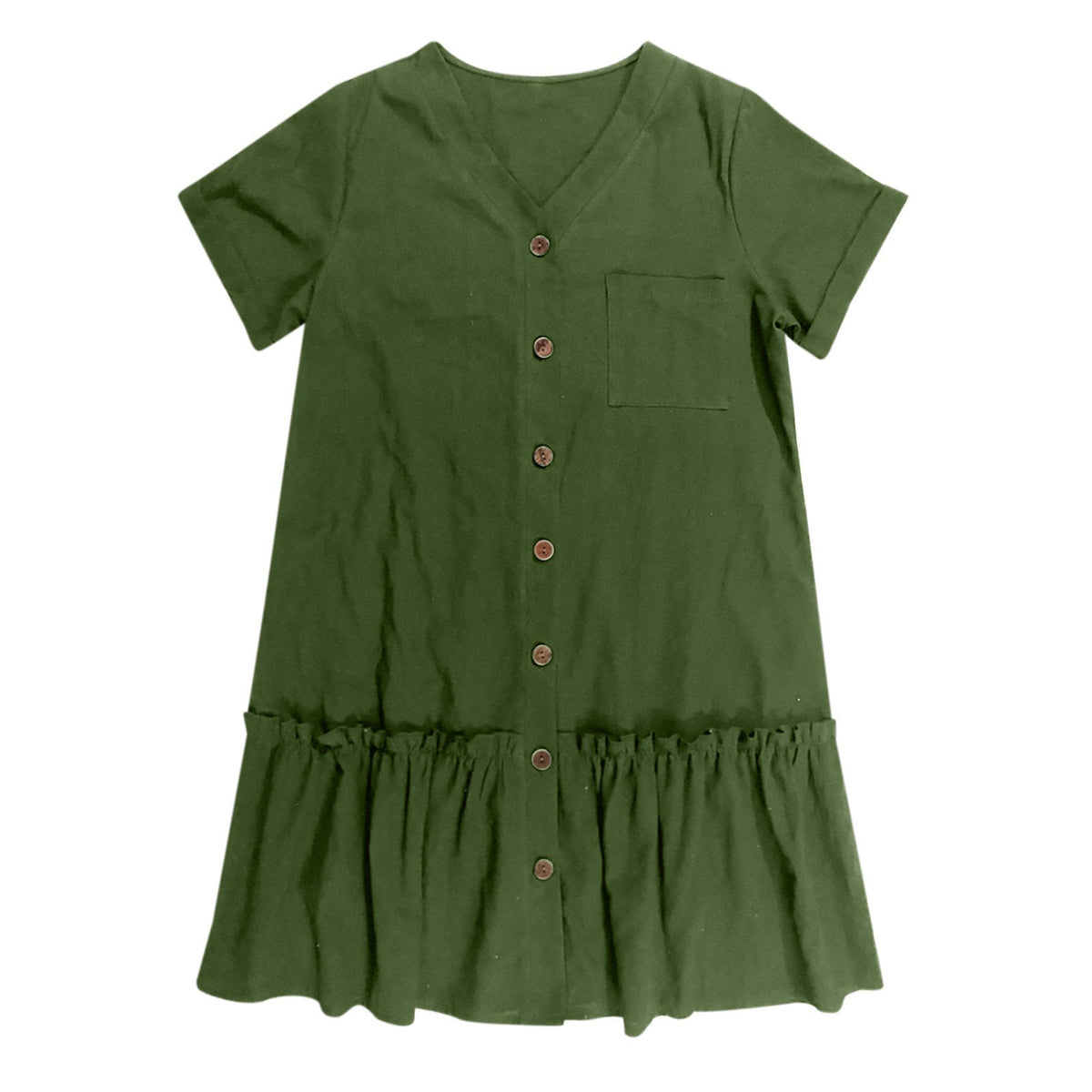 ⌛Zeitlich begrenztes Angebot – Lässiges Kleid aus Baumwoll-Leinen-Mischgewebe